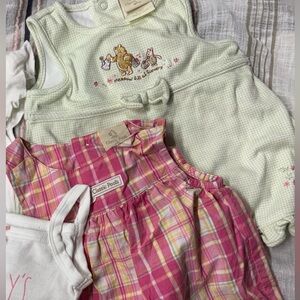 Pink Plaid And green Dress